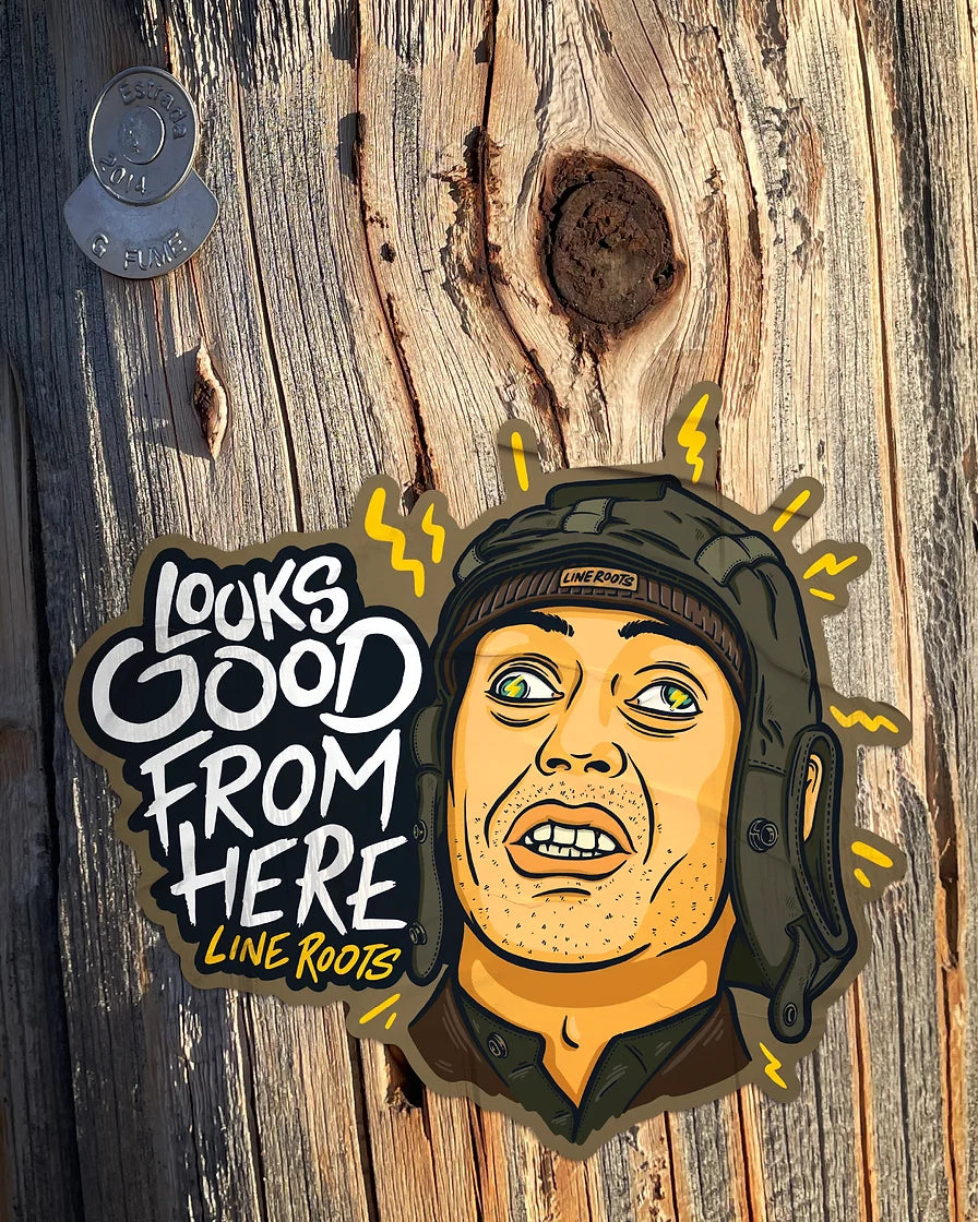 Looks Good From Here Sticker