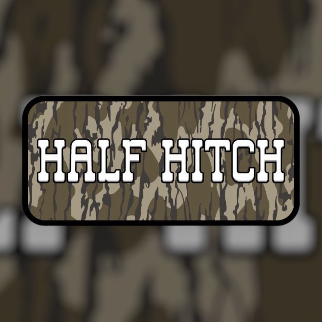 Bottomland Camo Half Hitch Sticker