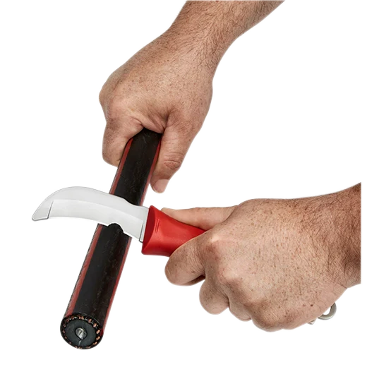 Lineman’s Blunt Tip Hawkbill Knife w/ STICKWORK 3in1 Ring