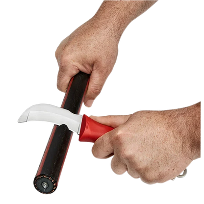 Lineman’s Blunt Tip Hawkbill Knife w/ STICKWORK 3in1 Ring