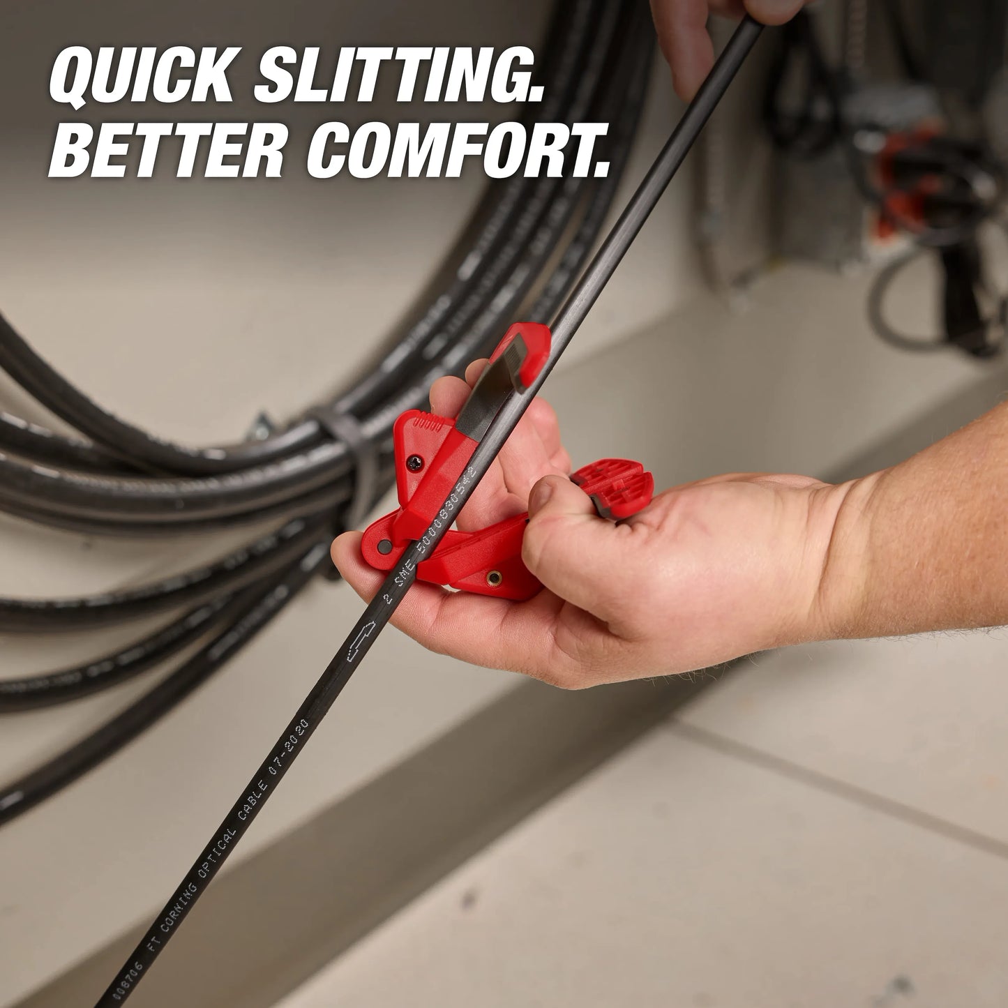 Fiber Optic Drop Cable Slitter