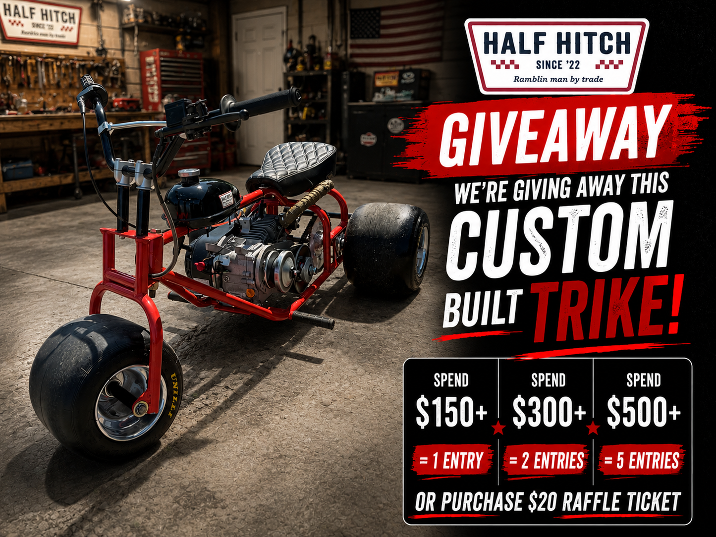 Mini Trike Raffle Entry