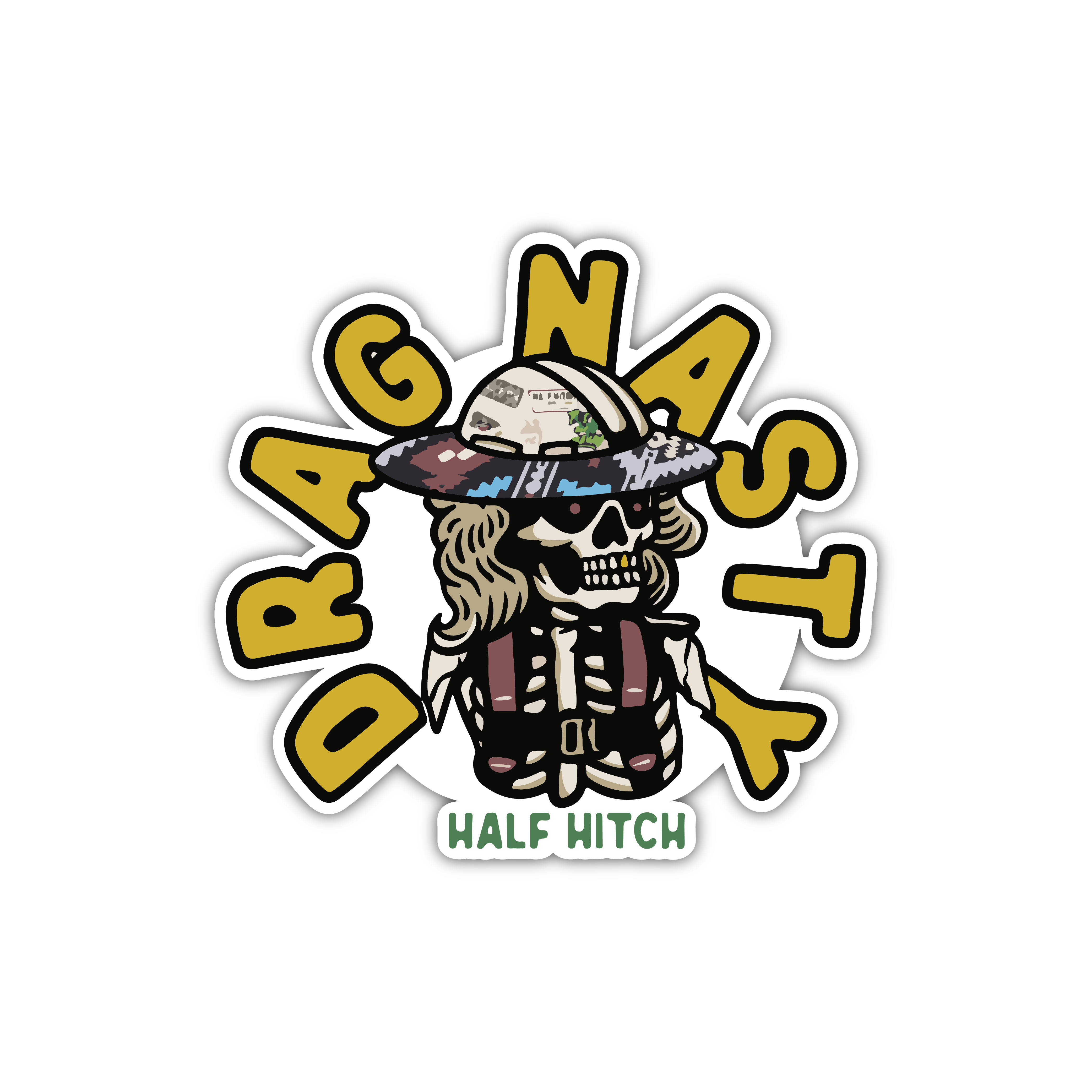 Drag Up Sticker Drag Nasty Sticker – Half Hitch