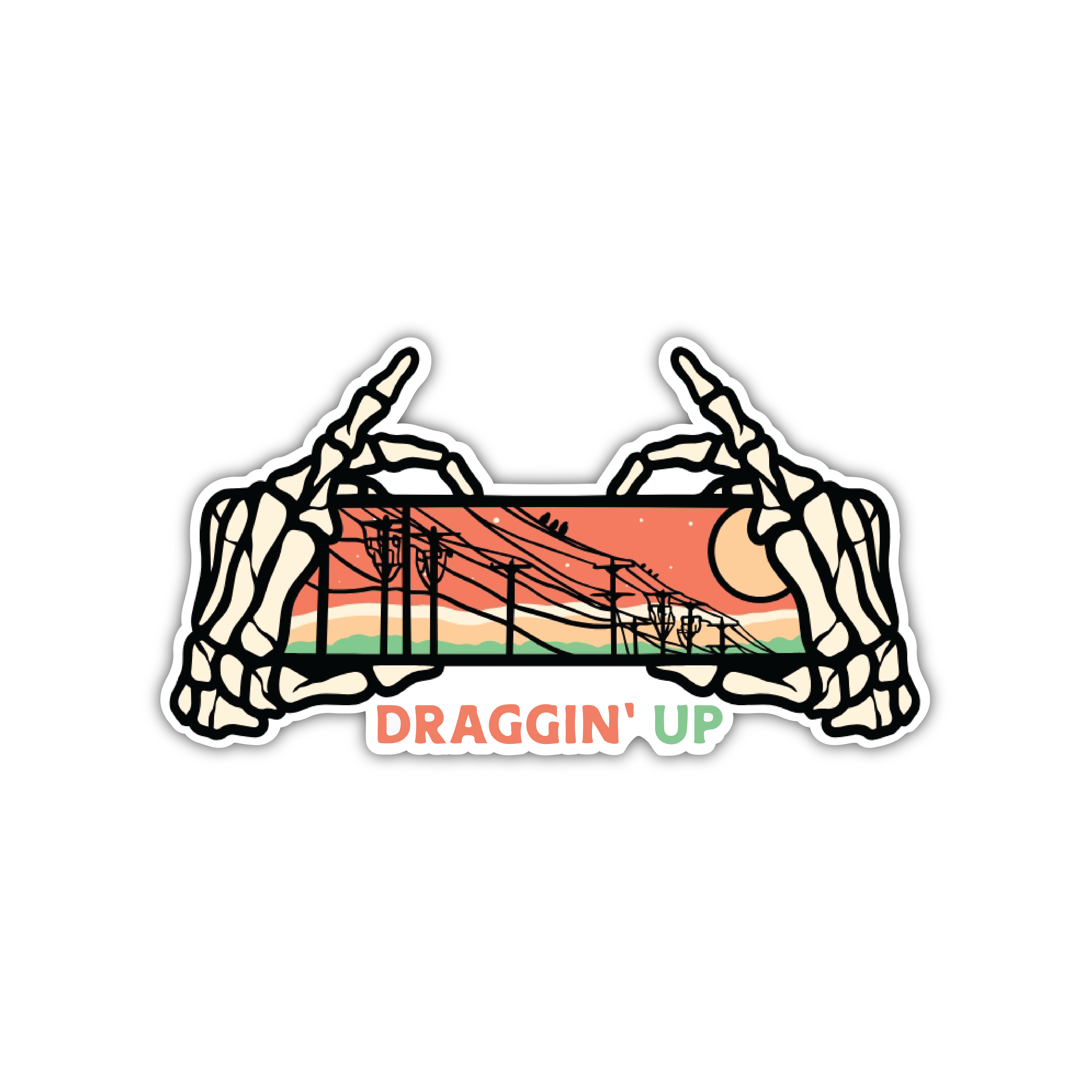 Drag Up Sticker Draggin’ Up Sticker – Half Hitch