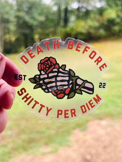 Shitty Per Diem Sticker (Clear)