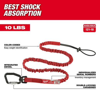 Extended Reach Locking Tool Lanyard- 54.4"