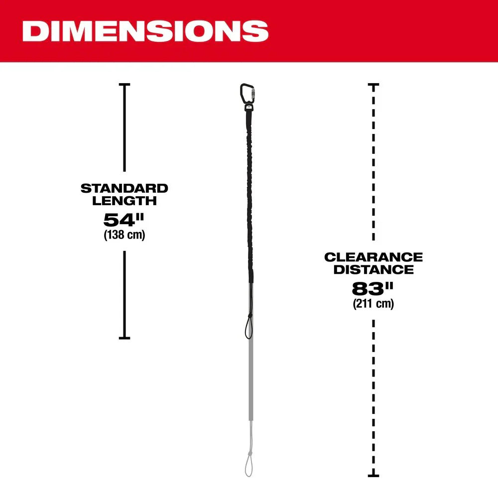 Extended Reach Locking Tool Lanyard- 54"
