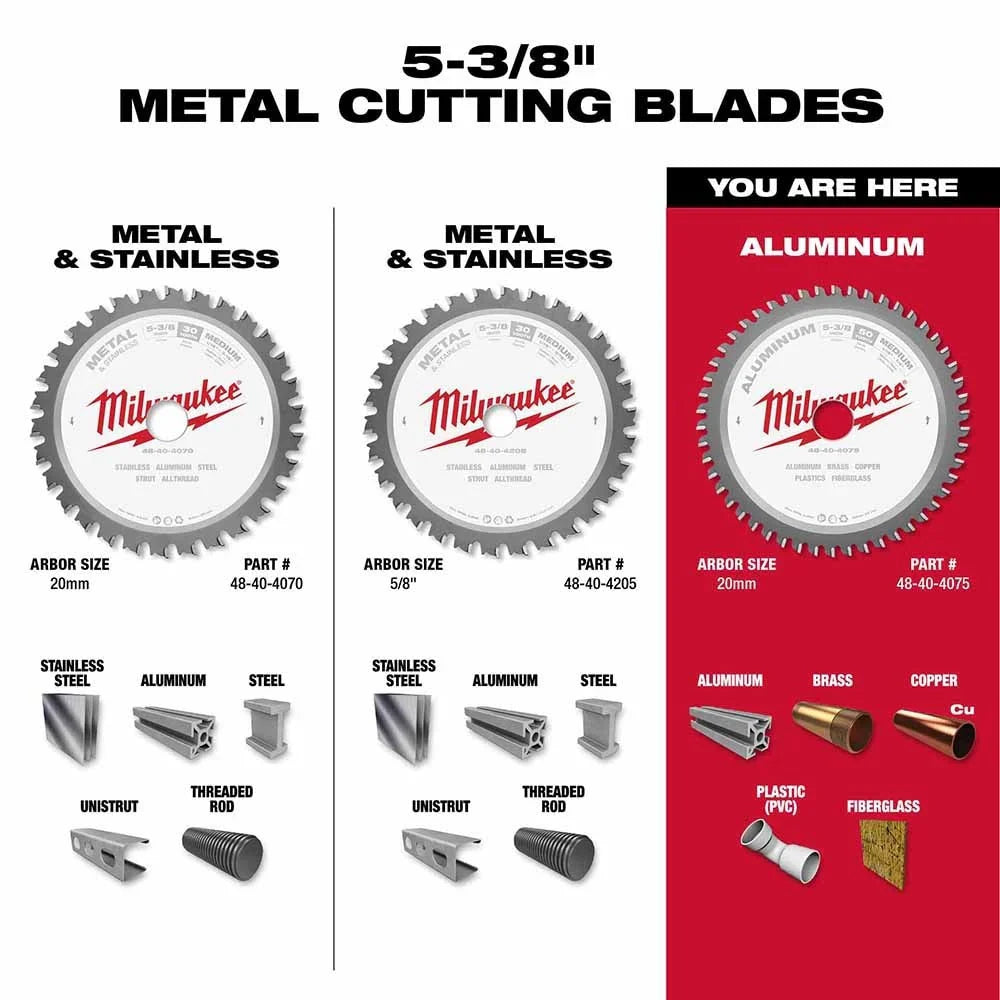 5-3/8" Aluminum Cutting Circular Saw Blade