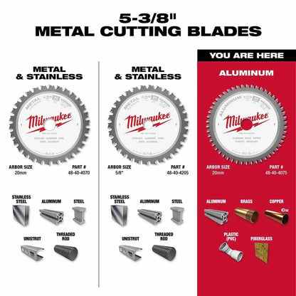 5-3/8" Aluminum Cutting Circular Saw Blade