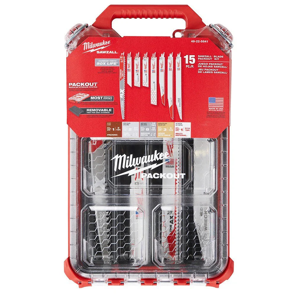 15PC SAWZALL  Blade PACKOUT  Kit