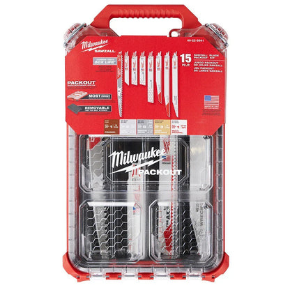 15PC SAWZALL  Blade PACKOUT  Kit