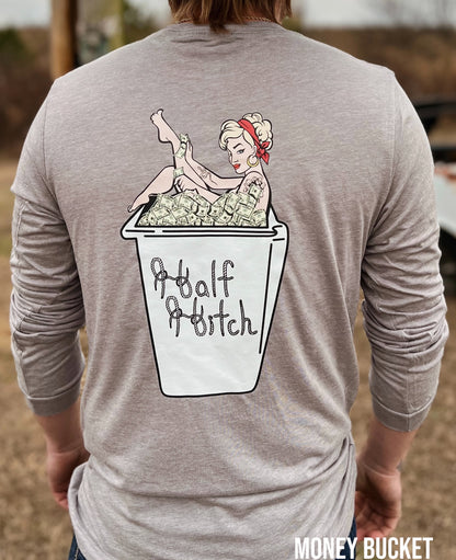 Money Bucket Long Sleeve Shirt