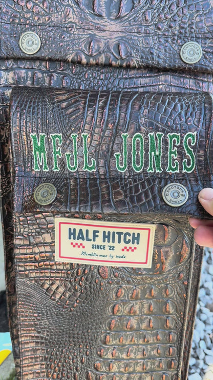 Embossed Gator Lineman Glove & Sleeve Bag